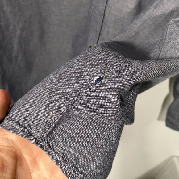 Fjallraven Ovik Long Sleeve Light Chambray Button Up Hike Shirt men's size XL - Picture 4 of 8